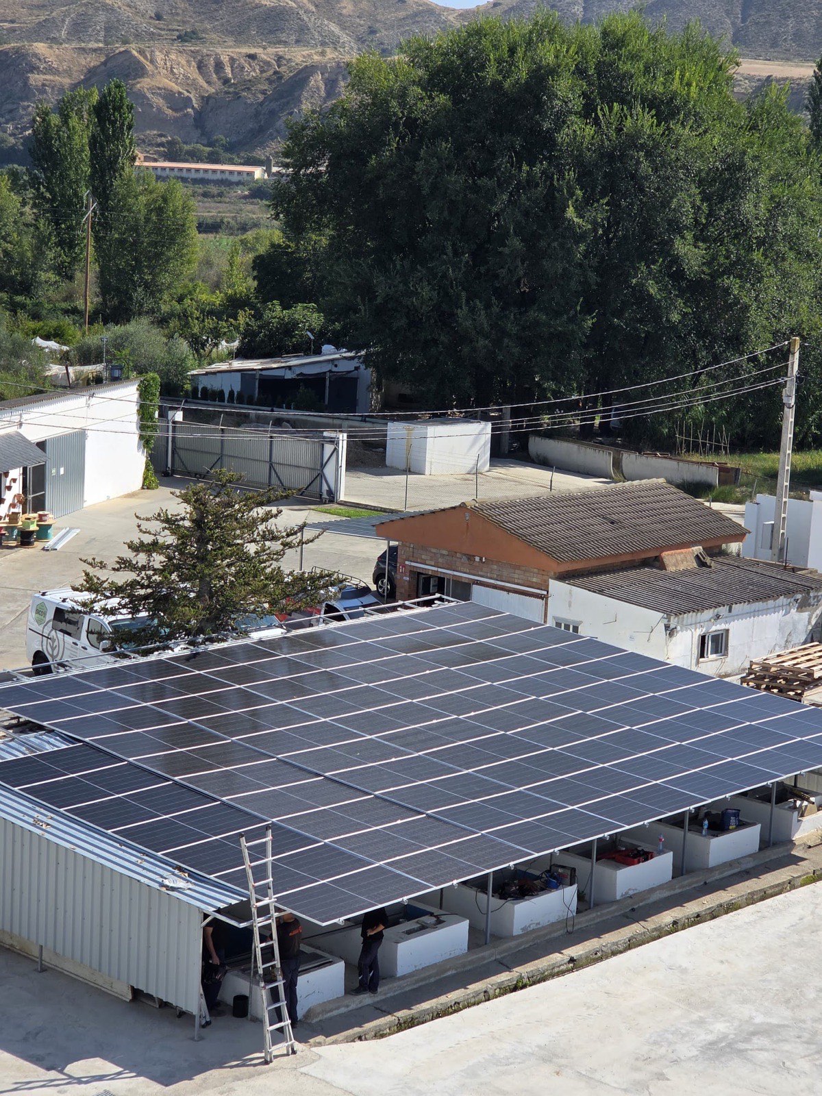 Instalación de placas solares de SICO Energía