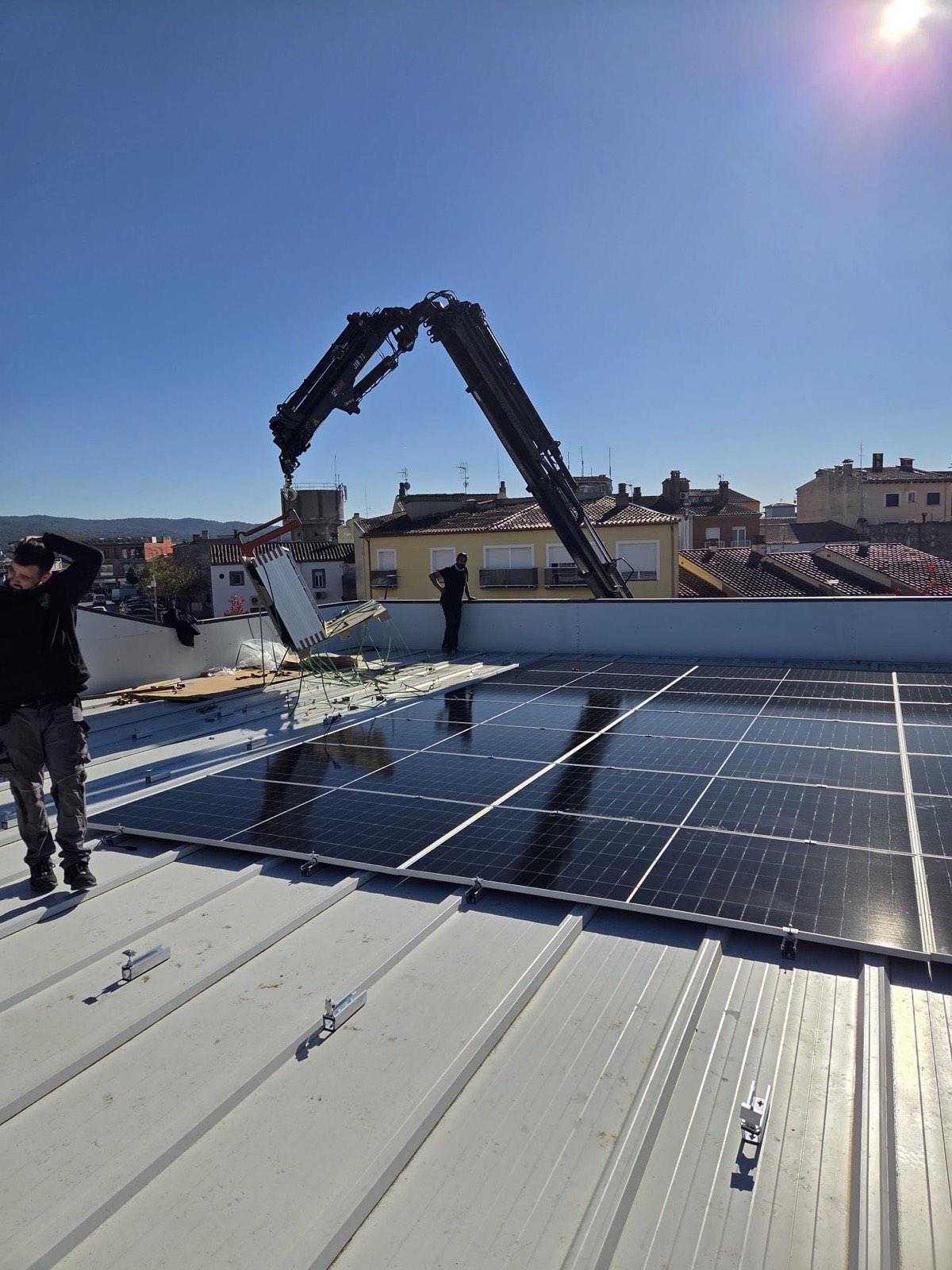 Instalación de placas solares de SICO Energía